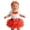 j-735Orange2145, variant on MEZZALL Kids Girls Birthday Party Outfit O-Neck Short Sleeve Romper Dress With Hair For Toddler First Year Celebration Photoshoot Soft Children Fashion Clothes Sets