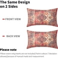 thumbnail image 4 of Rust Red Ethnic Boho Lumbar Pillow Covers 12x20 Inch Bohemian Carpet Vintage Rectangle Throw Pillows Small Bed Pillowcases Farmhouse Accent Home Decor for Bedroom Couch Sofa Porch Set of 2, 4 of 6