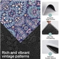 thumbnail image 3 of Blue Ethnic Paisley and Floral Pattern Kitchen Rugs Sets Of 3,Kitchen Runner Rugs Non Skid Washable,Decorative Kitchen Floor Mats for Kitchen,Sink,Laundry,17"x30"+ 17"x47" + 17"x59", 3 of 6