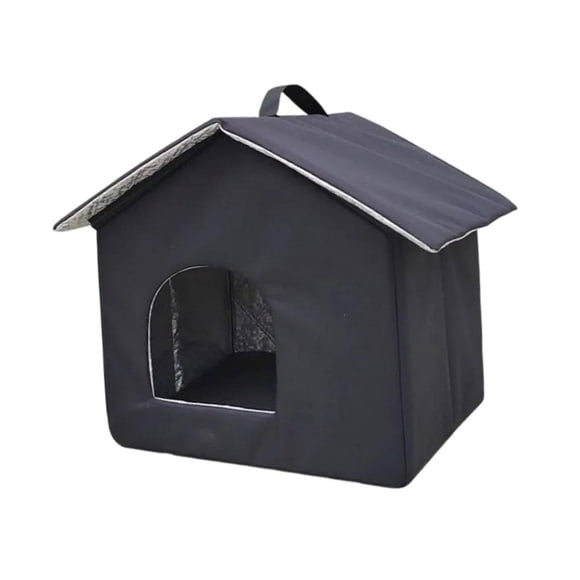 Casa para gatos salvajes al aire libre, cueva para mascotas, cama, tienda de campaña para gatitos resistente a la intemperie, refugio de invierno para 33 cm x 33 cm x 38 cm