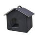 thumbnail image 1 of Casa para gatos salvajes al aire libre, refugio de invierno, cabaña plegable, tienda de campaña para cachorros, nido cálido, cama cueva para mascotas para perros 33 cm x 33 cm x 38 cm, 1 of 8