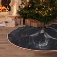 thumbnail image 5 of Lukts Royal Skull With Golden Crown Print Color Life Christmas Tree Skirt, Winter Holiday Tree Mat Decoration ,Can be Used as A Shawl-30", 5 of 6