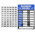 thumbnail image 1 of SHISUYAN 4Set Business Open Closed Sign Blue Color PVC Material for Shops Bakeries Cafes 11.8x8.1in, 1 of 8