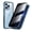 Blue, variant on Magnetic Tempered Glass Privacy Metal Case for Iphone 15 14 13 12 XR 11 Pro MAX X 7 8 6 plus 360 Magnet Antispy Protective Cover