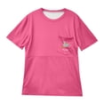 thumbnail image 5 of Gelikeya Women's Nursing Shirts Short Sleeve Breastfeeding Tshirt with Hidden Zippers Loose Fit Nursing Tops Maternity Clothes Hot Pink, Size S, 5 of 5