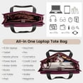 thumbnail image 2 of LOVEVOOK Laptop Bag for Women 15.6 Inch Tote Work Professional Leather Computer Briefcase Waterproof Handbag Shoulder Large Capacity Business Teacher Office Crossbody Purse, 2 of 9