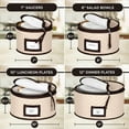 thumbnail image 4 of China Storage Containers 5-Piece Set Moving Boxes for Dinnerware, Glasses, Plates, Mugs and Saucers Sturdy Quilted Microfiber Dish Organizer with Dividers for Seasonal Storage - Holds Set of 12, 4 of 7