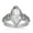 Crystal Clear, variant on 1928 Jewelry Pewter Navette Shaped Crystal Ring Size 7