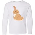 thumbnail image 3 of Inktastic Easter Cute Floppy Ear Brown Bunny Long Sleeve Youth T-Shirt, 3 of 5