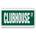 thumbnail image 1 of SignMission SS-Clubhouse 18 in. Clubhouse Street Sign - Pool Gym Activities Social Public, 1 of 1