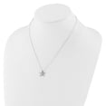 thumbnail image 4 of Diamond Fascination  Diamond Mystique Sterling Silver Platinum-plated Diamond Starfish 18 Inch Necklace, 4 of 4
