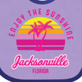 thumbnail image 4 of Inktastic Summer Enjoy the Sunshine Jacksonville Florida in Pink Boys or Girls Baby Bib, 4 of 4