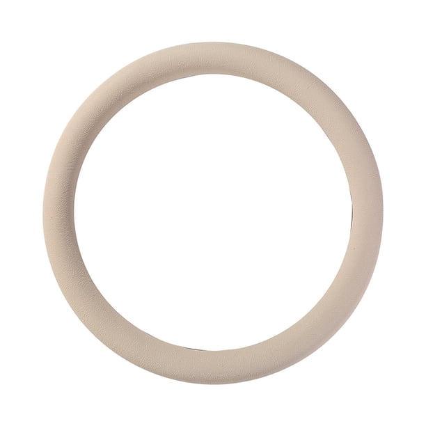 Funda protectora de silicona para volante de coche, fácil de montar, accesorios suaves Beige