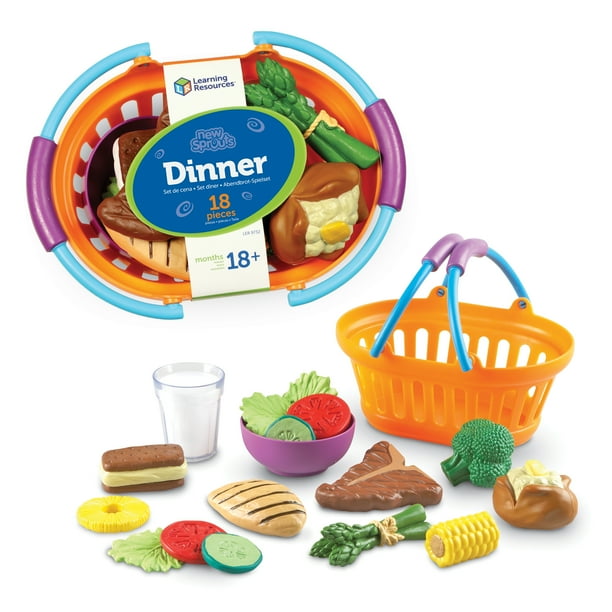 Learning Resources® New Sprouts® Dinner Basket Playset 18 Pieces
