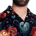 thumbnail image 5 of Love Men's Casual Button Down Short Sleeve Printed Summer Beach Shirts, 5 of 6