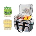 thumbnail image 2 of FORMRS Insulated Cooler Bag 24 Cans Capacity Soft Leakproof Lunch Box with Side Pockets, Purple Geometric, 2 of 7