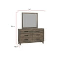 thumbnail image 3 of Amii Rustic Brown Panel Bedroom Set Special King 3 Piece: Bed, Dresser, Mirror, 3 of 13