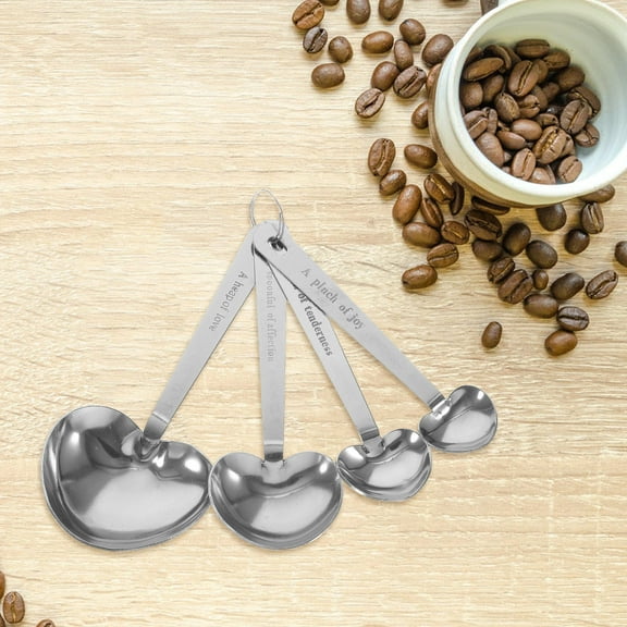 PAMINGONO 4Pcs Mini Measuring Spoons Stainless Steel Measuring Spoons for Home Cooks and Bakers