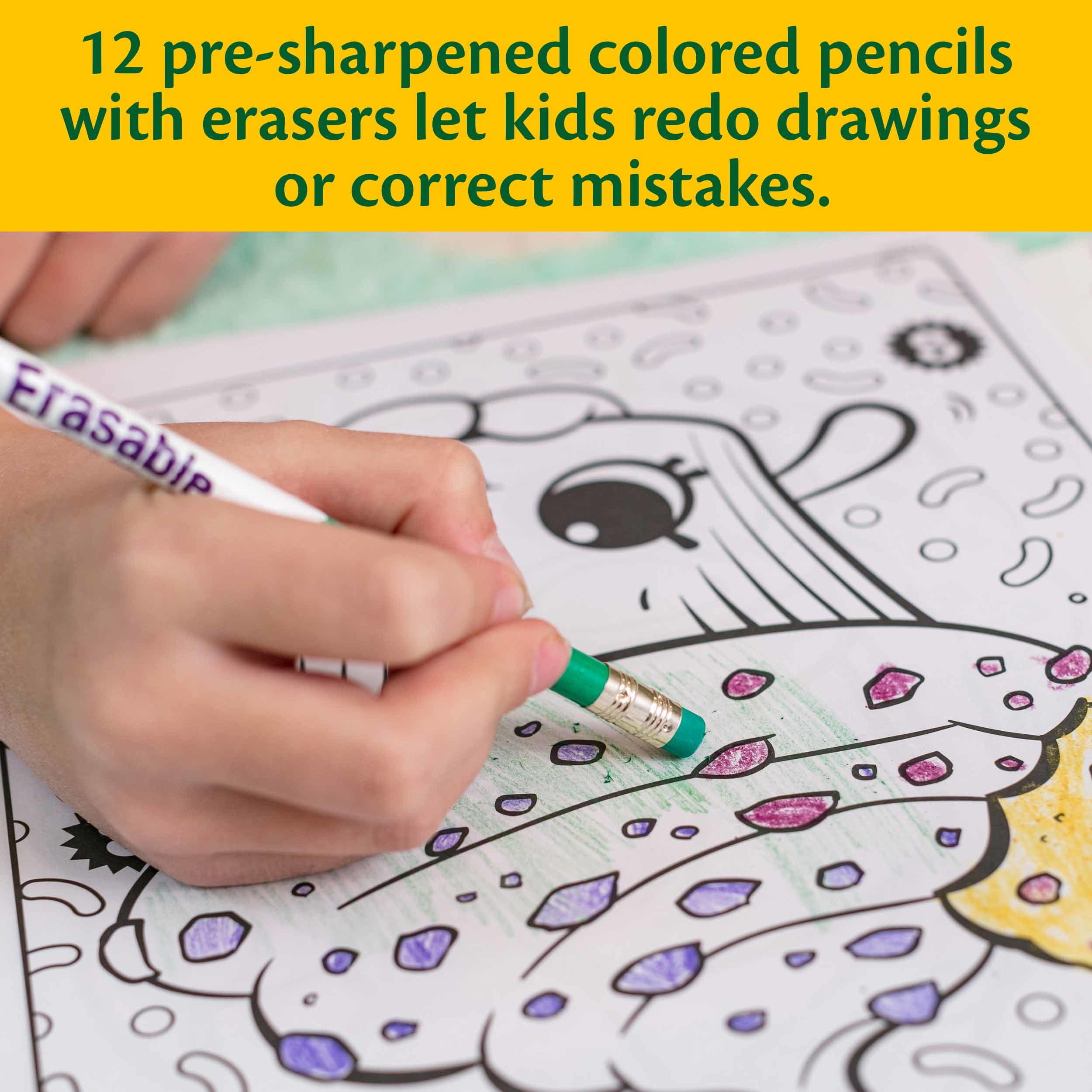 Crayola 30364620 24 Erasable Colored Pencils
