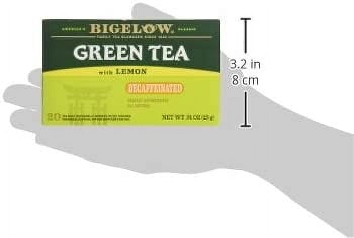 Bigelow Tea Green Tea with Lemon Decaffeinated - 20 Tea Bags Pack of 4