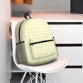thumbnail image 6 of Kuqiui Backpack for Men and Women – Durable Lightweight Travel Backpack with Laptop Compartment, School & Work Daypack-Lemon Yellow Checkboard, 6 of 7