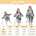 thumbnail image 4 of FORMRS Wearable Blanket Hoodie with Sleeves for Kids Cozy Flannel Sweatshirt, Pink Flowers, 4 of 7