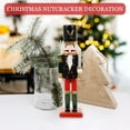 thumbnail image 3 of Christmas Nutcracker Decoration Wooden Nutcracker Xmas Tabletop Ornament, 3 of 8