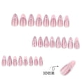 thumbnail image 4 of Upgraded 2026 Sweet Bow French Manicure Nail Tips Eye Glitter Nail Tips, 4 of 6