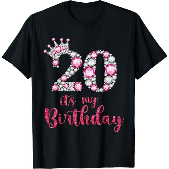 20 It's My Birthday 20th Birthday 20 Years Old Bday T-Shirt