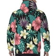 thumbnail image 6 of Bingfone Green Tropical Leaves Men'S Drawstring Hoodie Long Sleeve Pocket Sweatshirts-X-Large, 6 of 9