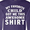thumbnail image 4 of Inktastic My Favorite Child Got Me This Awesome Shirt Long Sleeve T-Shirt, 4 of 5