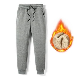 Pisexur Men's Winter Workout Pants Warm Fleece Sherpa Lined Sweatpants  Active Thermal Track Jogger Pants with Pockets 