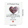 thumbnail image 3 of dajkiuy Pocket Hug Heart with Greeting Cards, Gift for Valentines Day, Keepsake Exchange Relationship Cards for Family, 3 of 6