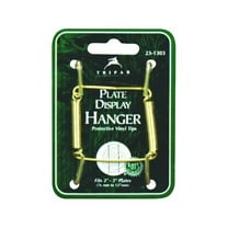 Tripar Plate Wire Hanger - Hook and Nail Included - White