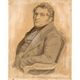 thumbnail image 2 of P. C. Skovgaard 12x14 Black Ornate Wood Framed Double Matted Museum Art Print Titled: Portrait of a Sitting, Corpulent Man in Semi -Figure, Three -Quarter Profile Against the Left (1841 - 18, 2 of 5