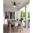 thumbnail image 5 of Hunter Fan Company Cedar Park 52" Home Ceiling Fan w/ LED Light, Black, 5 of 6