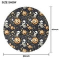 thumbnail image 6 of Nightmare Before Christmas Halloween Pattern Round Tablecloth 60"x60",Wrinkle Wipeable Table Cloth for Kitchen Dining Room Picnic Patio Party, 6 of 6
