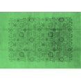 thumbnail image 1 of Ahgly Company Indoor Rectangle Oriental Emerald Green Industrial Area Rugs, 4' x 6', 1 of 4