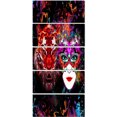 thumbnail image 2 of Tiger and Woman Colorful Faces - Abstract Wall Art Canvas, 2 of 3