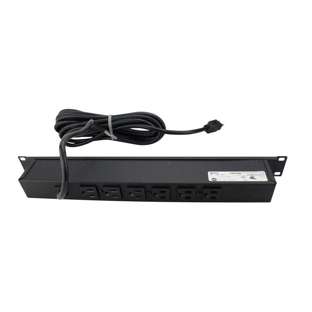 Spc Spc11111 Power Distribution Strip, Rack Mount, 6 Outlets