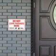 thumbnail image 7 of Do Not Leave Packages Here Delivery Sign for Outdoor 12" * 8", 7 of 7