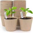 thumbnail image 1 of 90 Pieces Small Biodegradable Seed Pots Seedling Fiber Seed Pots Biodegradable Plants, 1 of 5