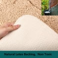 thumbnail image 6 of Heeneeso M12 Microfiber Bathroom Rug Non-Slip Machine Washable Beige Stone 1PC 30 x 18", 6 of 7