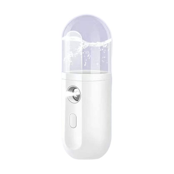 Pulverizador De Crema Hidratante Facial Humidificador facial de 30 ml, mini humidificador que calma la piel, regalo para mujeres y niñas (blanco) Likrtyny Libre de BPA