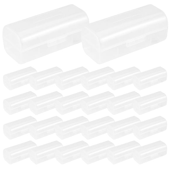 WASHWEPE 30Ud Organizador Portátil De Baterías De Plástico Transparente Para Oficina Y Viaje