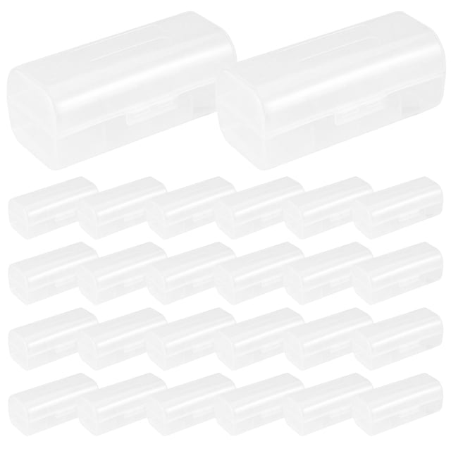 WASHWEPE 30Ud Organizador Portátil De Baterías De Plástico Transparente Para Oficina Y Viaje