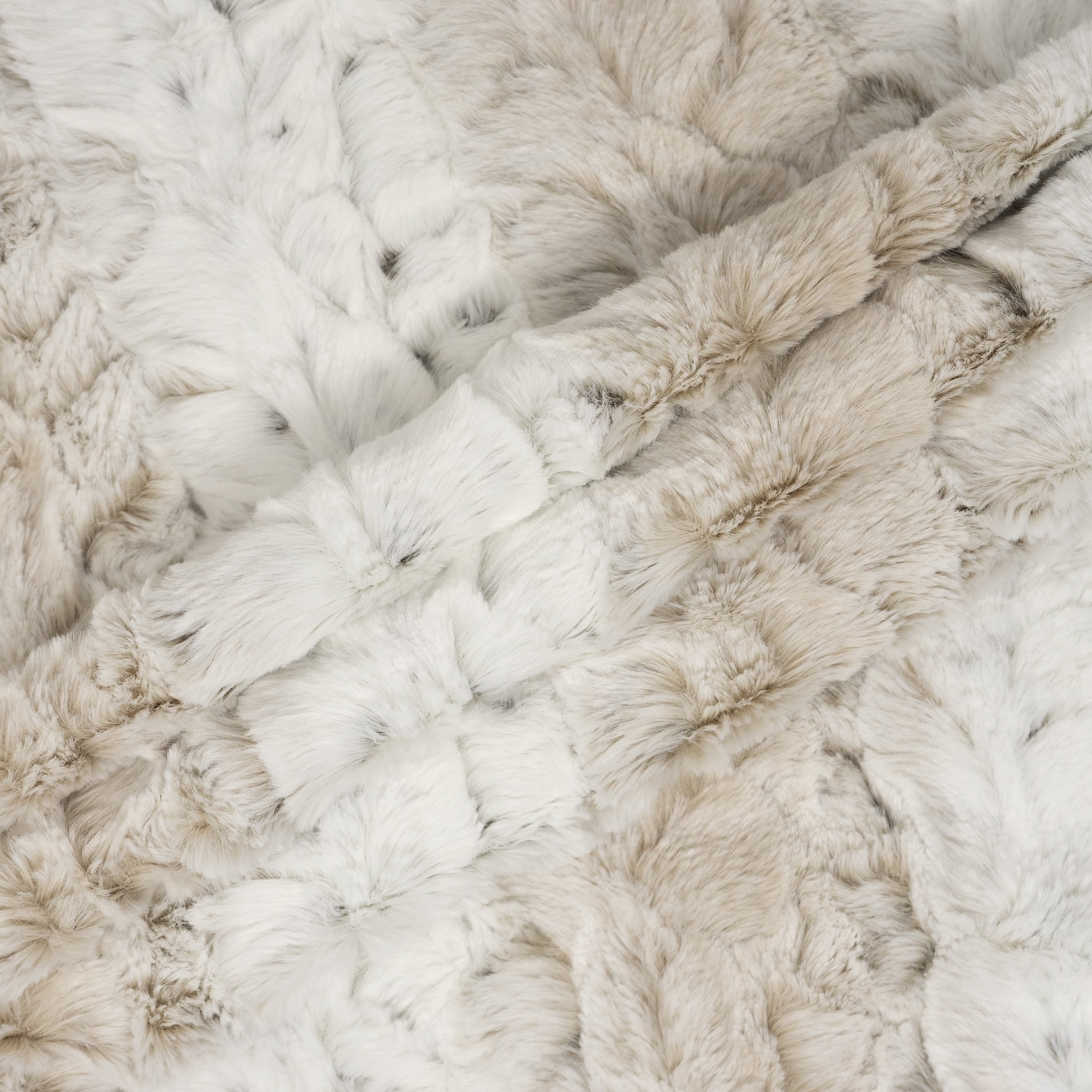 RTC Fabrics, 1.5 Yard Cut 100% Polyester Fleece Print Fabric, Twotone Furcream, 60" Wide For Quilting & Sewing