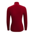 thumbnail image 5 of Womens T Shirts Long Sleeve Ladies Tops Fall Solid Color Turtleneck Bottom Sweater Pullover Knit Blouses Business Casual XL, 5 of 5