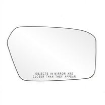80207 - Fit System Passenger Side Non-heated Mirror Glass w/ backing plate, Ford Fusion, Mercury Milan 06-10, 4 13/ 16" x 7 11/ 16" x 8 1/ 16" (w/ o Blind Spot)