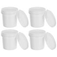 thumbnail image 5 of Nestingho 4pcs Plastic Paint Bucket 500ml Empty Paint Can with lid Paint Container Fishing Water Pail Reusable Water Bucket for Art White, 5 of 7